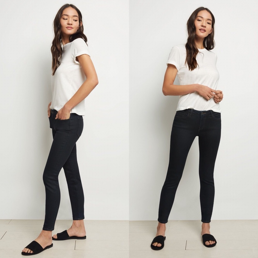 EMG Mid Rise Cropped Skinny Jeans